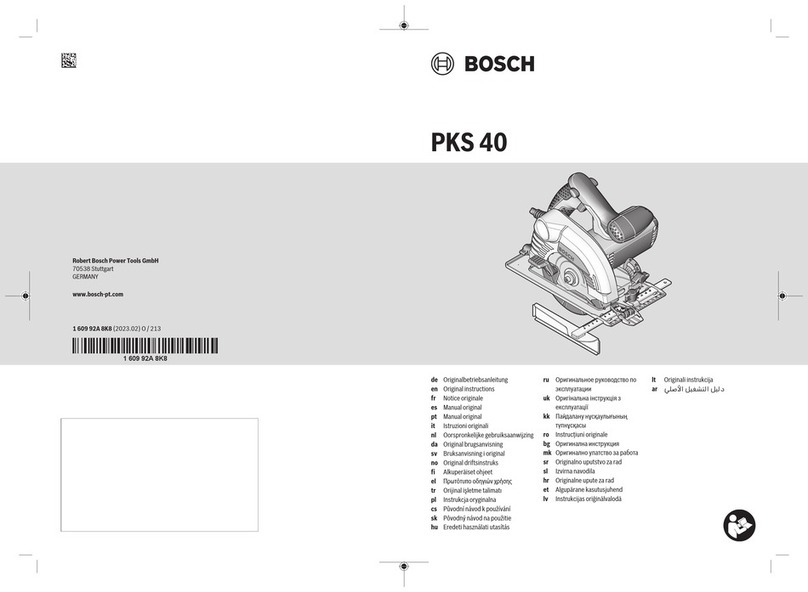 Bosch PKS 40 User manual