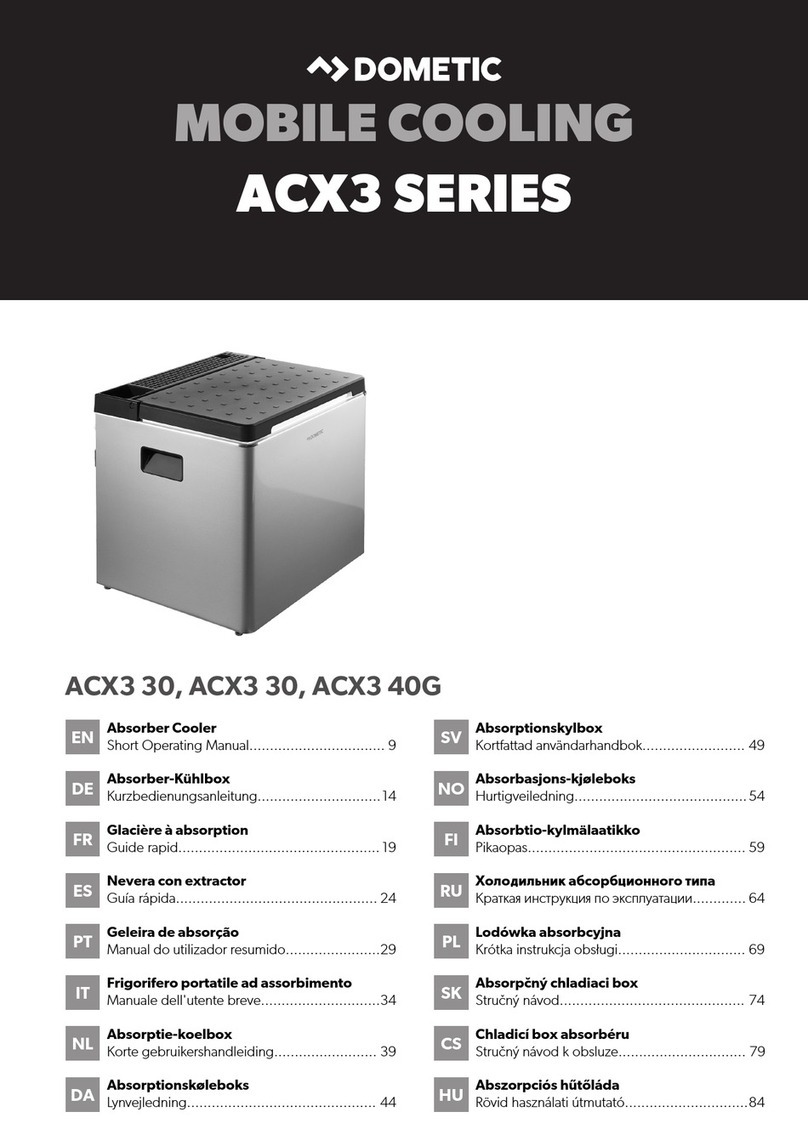 Dometic ACX3 Series Short Operating Manual