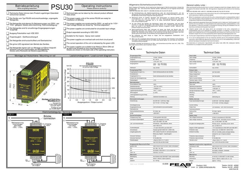 FEAS PSU30 User manual