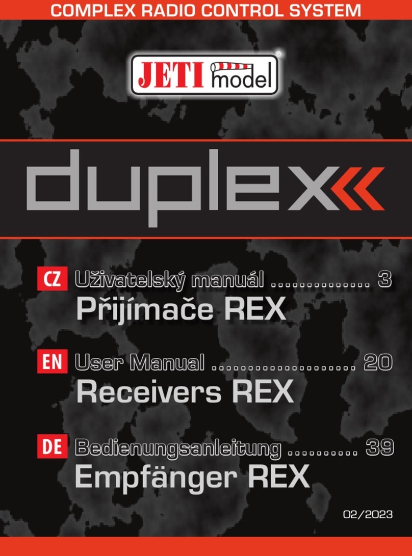JETI model DUPLEX REX3 user manual