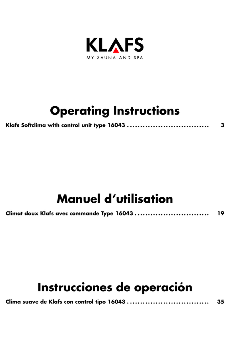 Klafs Softclima operating instructions