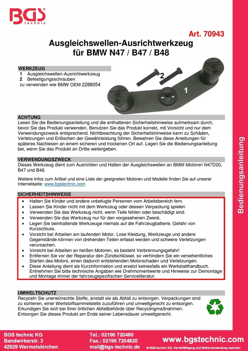 BGS technic 70943 User manual