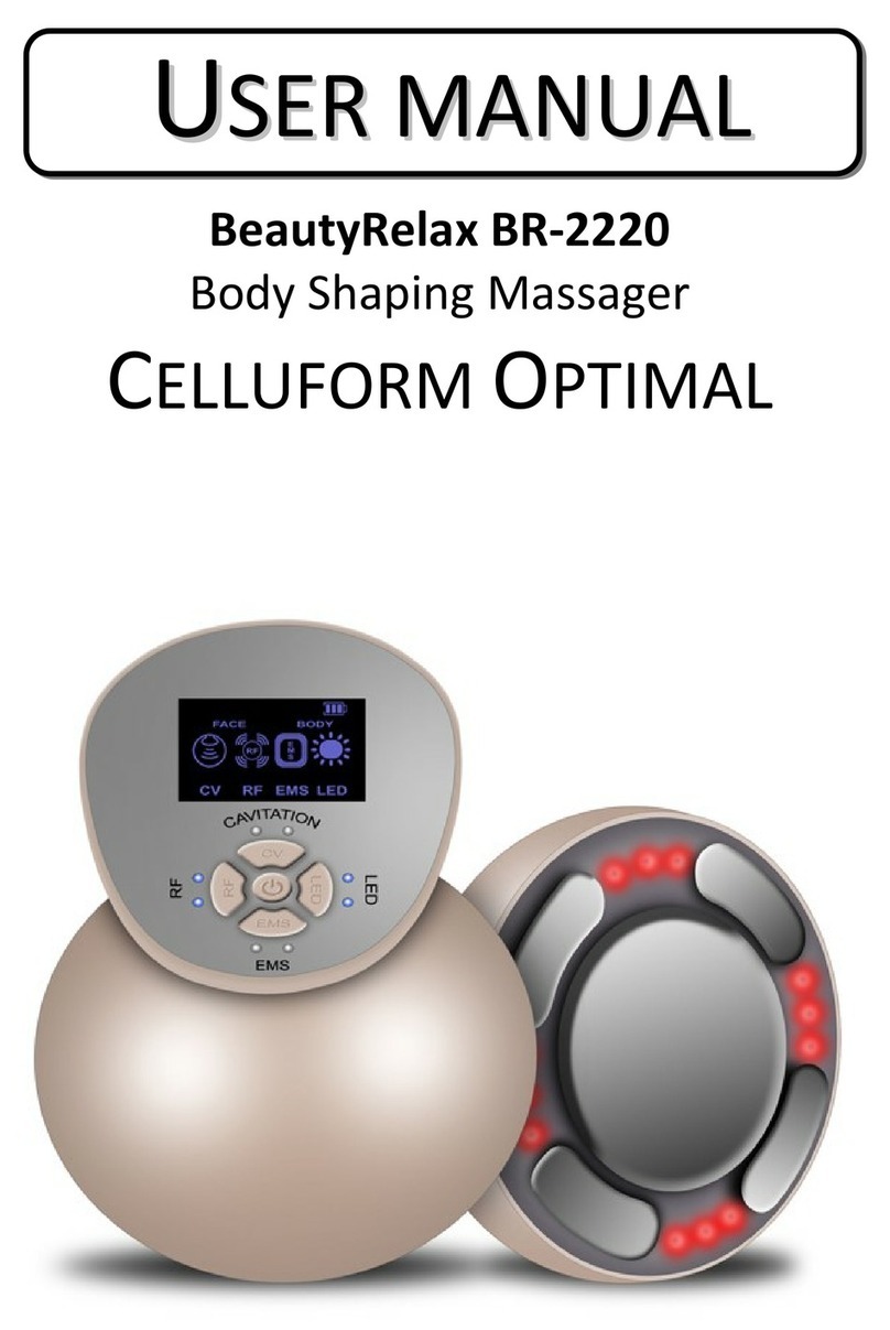 BeautyRelax CELLUFORM OPTIMAL BR-2220 User manual BeautyRelax CELLUFORM OPTIMAL BR-2220 User manual