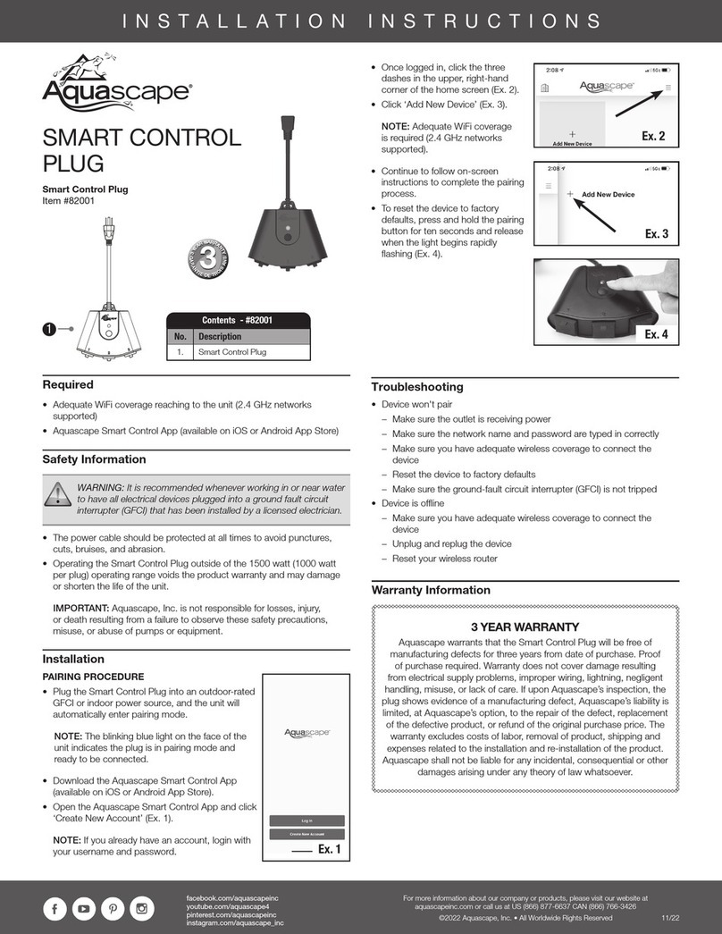 AquaScape Smart Control Plug installation instructions AquaScape Smart Control Plug installation instructions