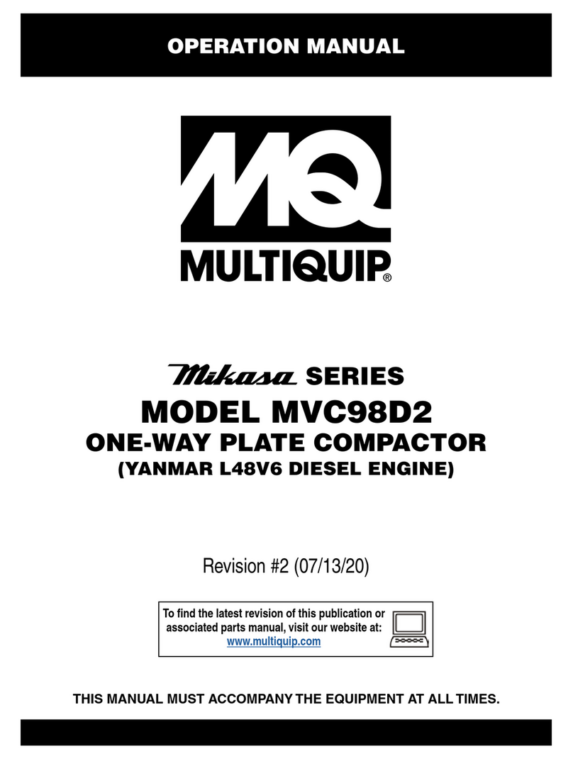 MULTIQUIP Mikasa Series User manual