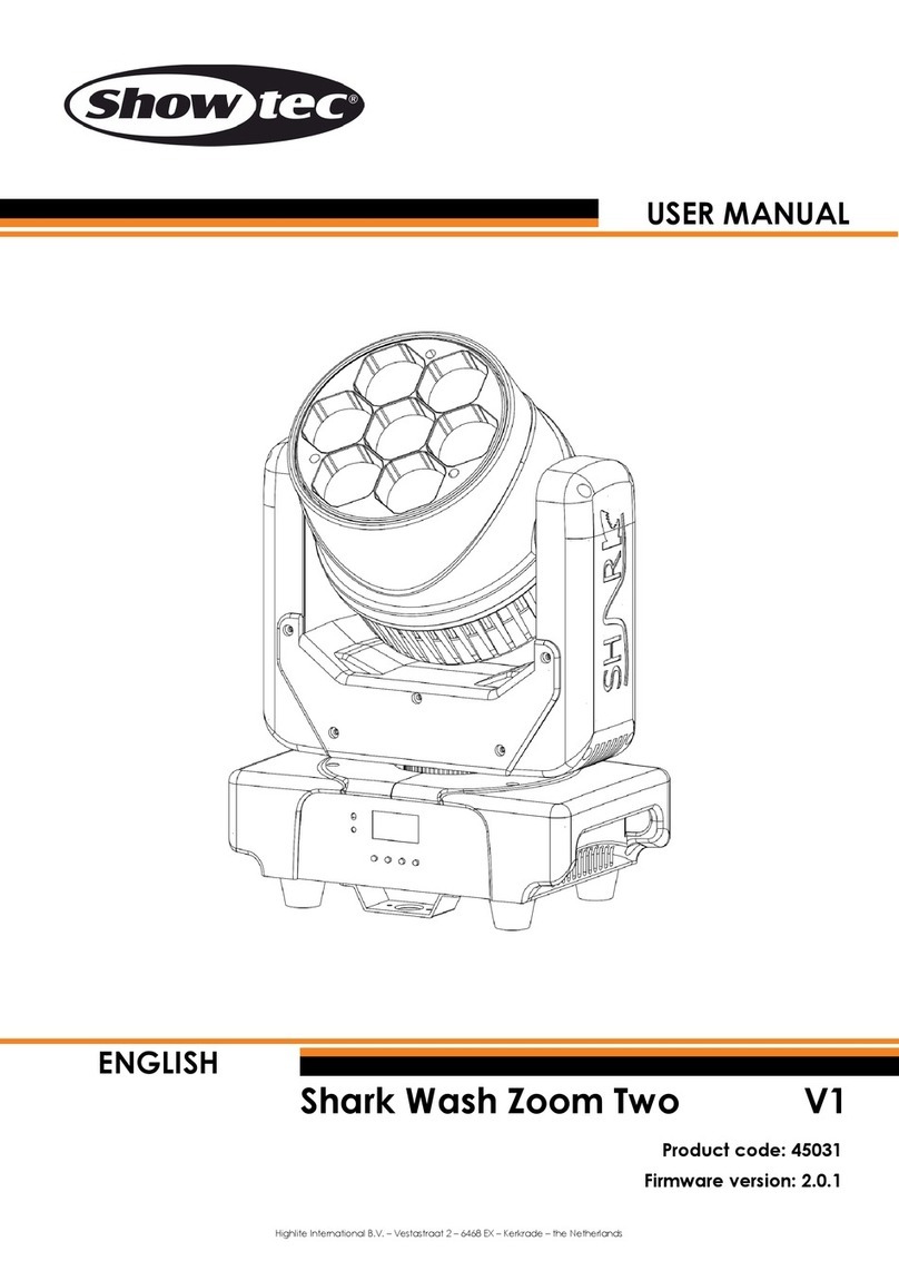 Show Tec Shark Wash Zoom Two user manual Show Tec Shark Wash Zoom Two user manual