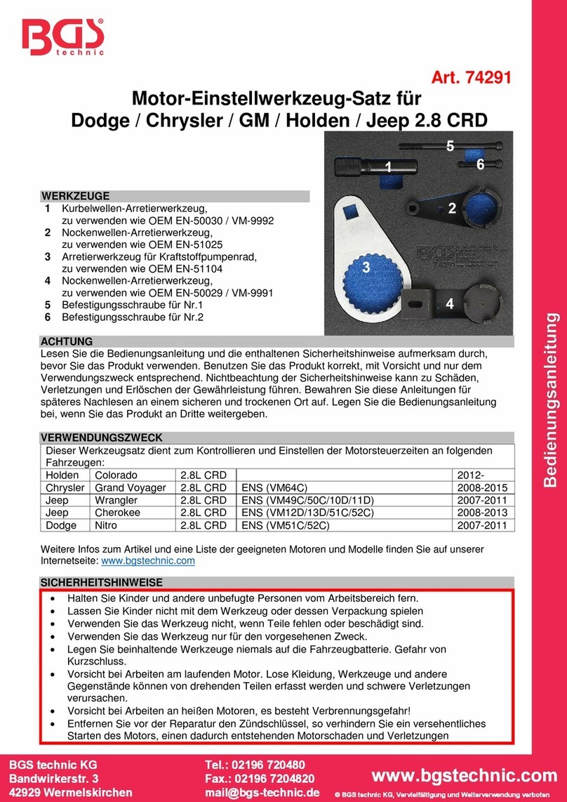 BGS technic 74291 User manual BGS technic 74291 User manual