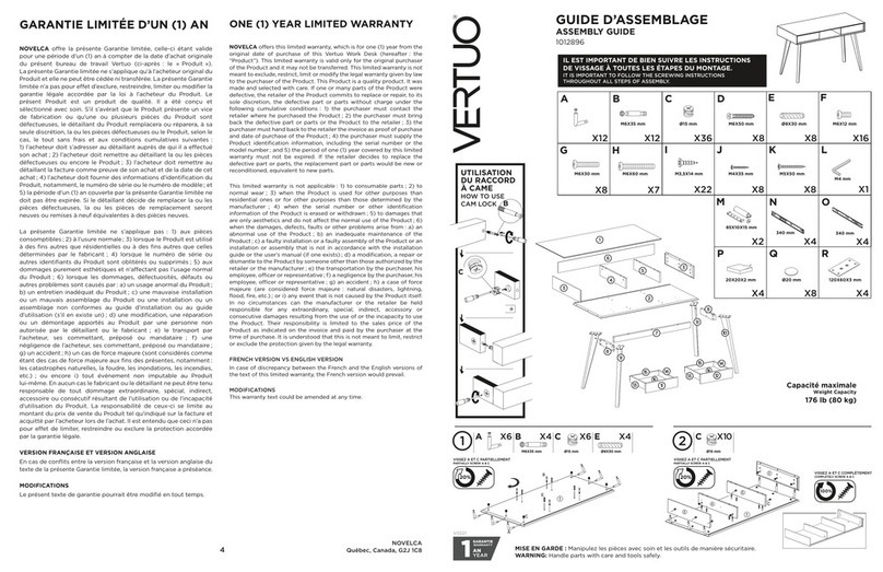 VERTUO 1012896 Assembly guide