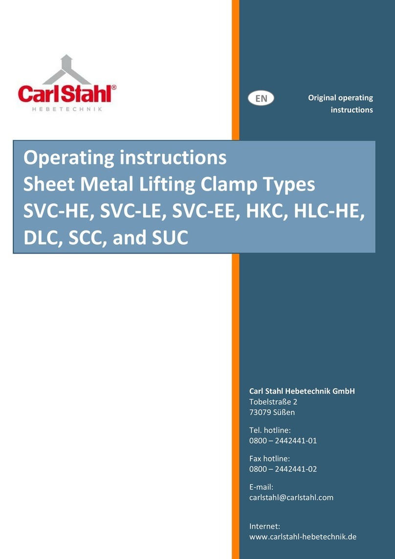 CarlStahl SVC-HE User manual