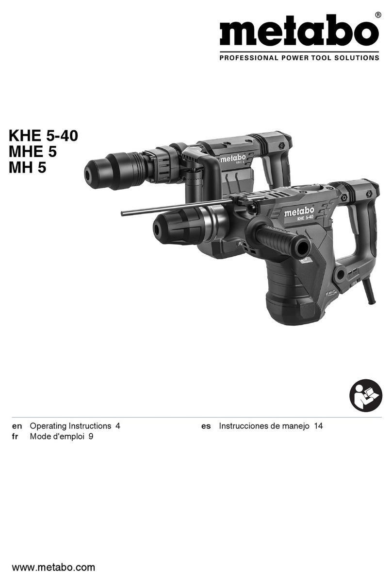 Metabo KHE 5-40 User manual