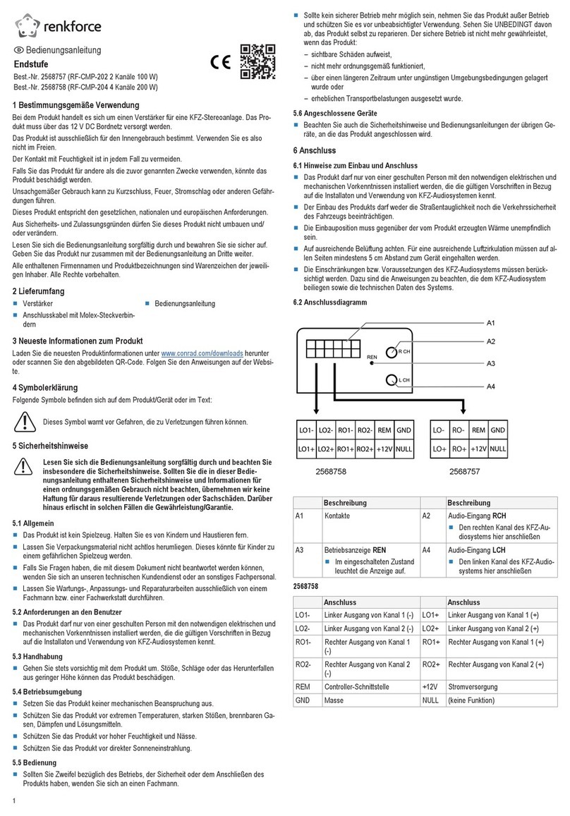 Renkforce RF-CMP-202 operating instructions
