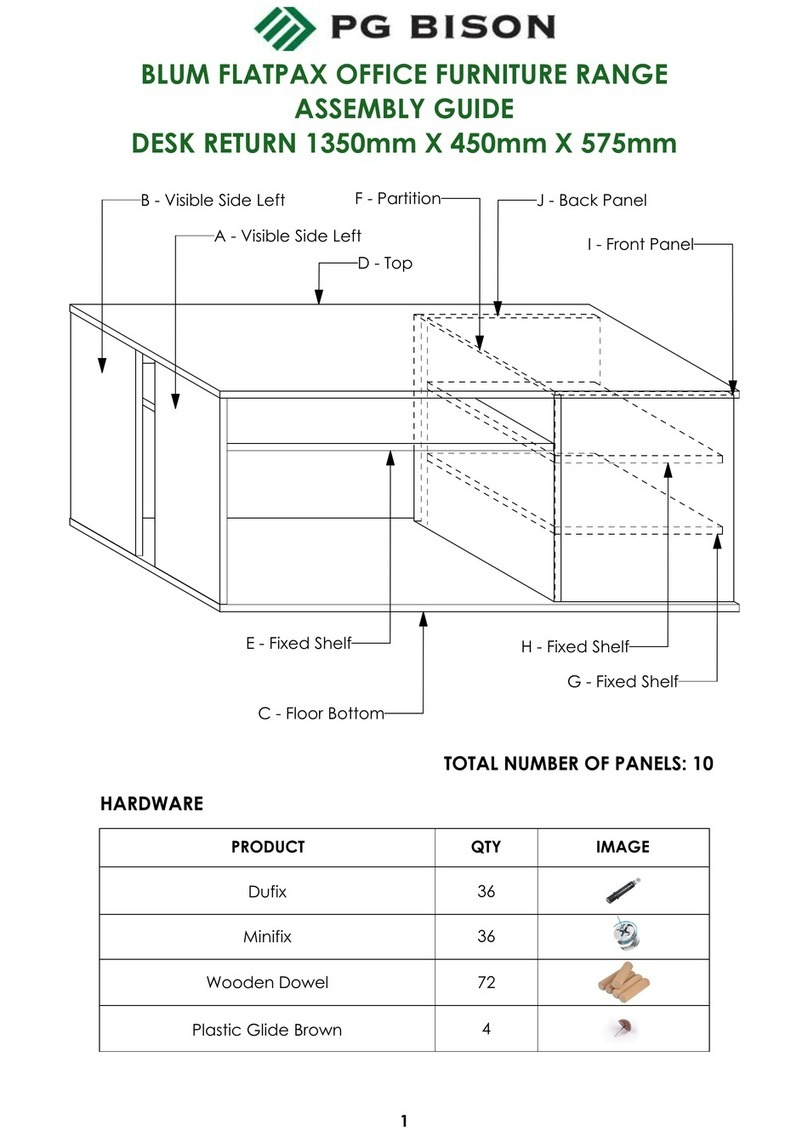 PG BISON BLUM FLATPAX User manual PG BISON BLUM FLATPAX User manual