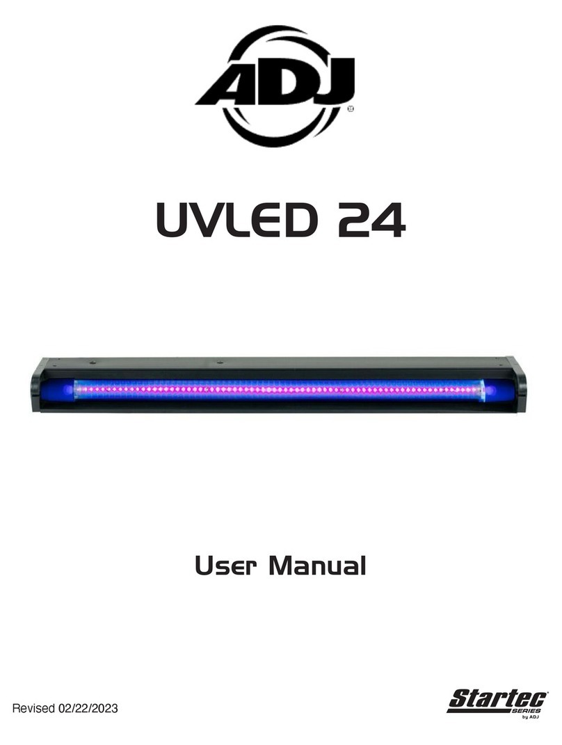 ADJ Startec UVLED 24. User manual