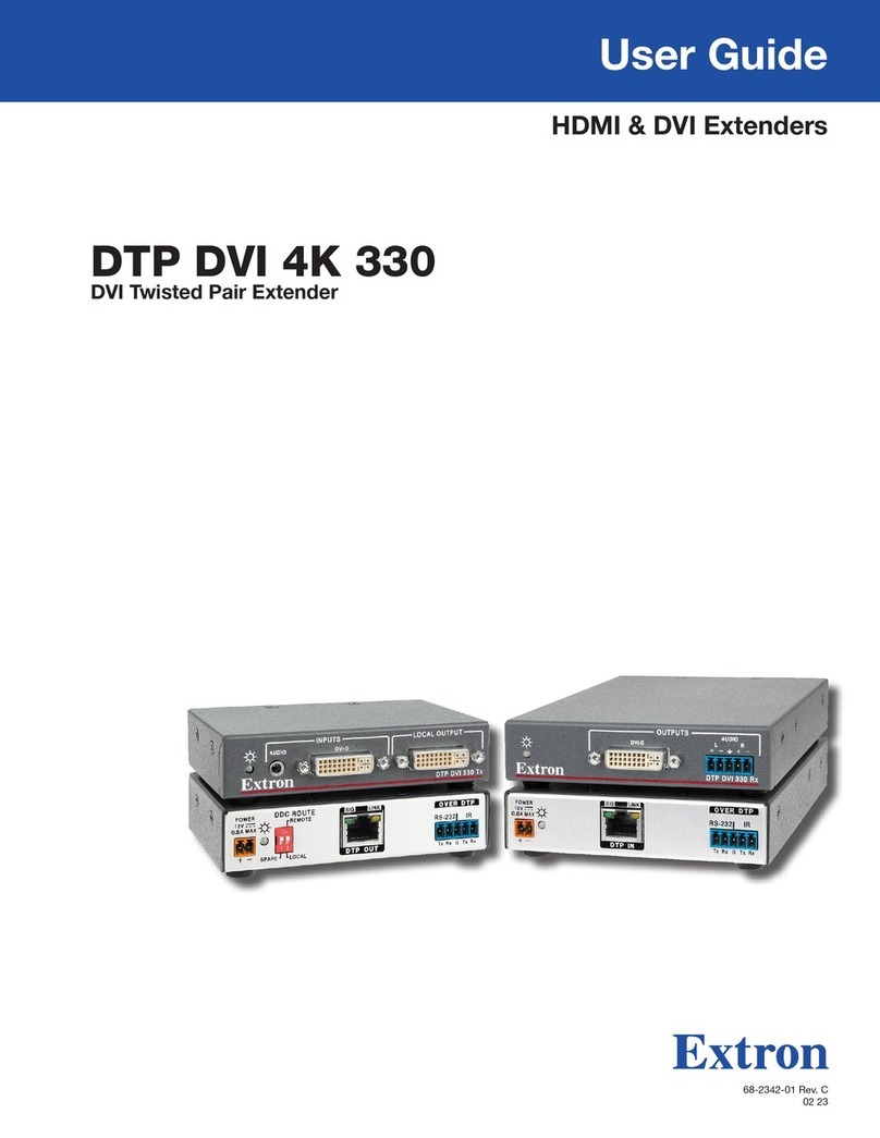 Extron electronics DTP DVI 4K 330 user guide
