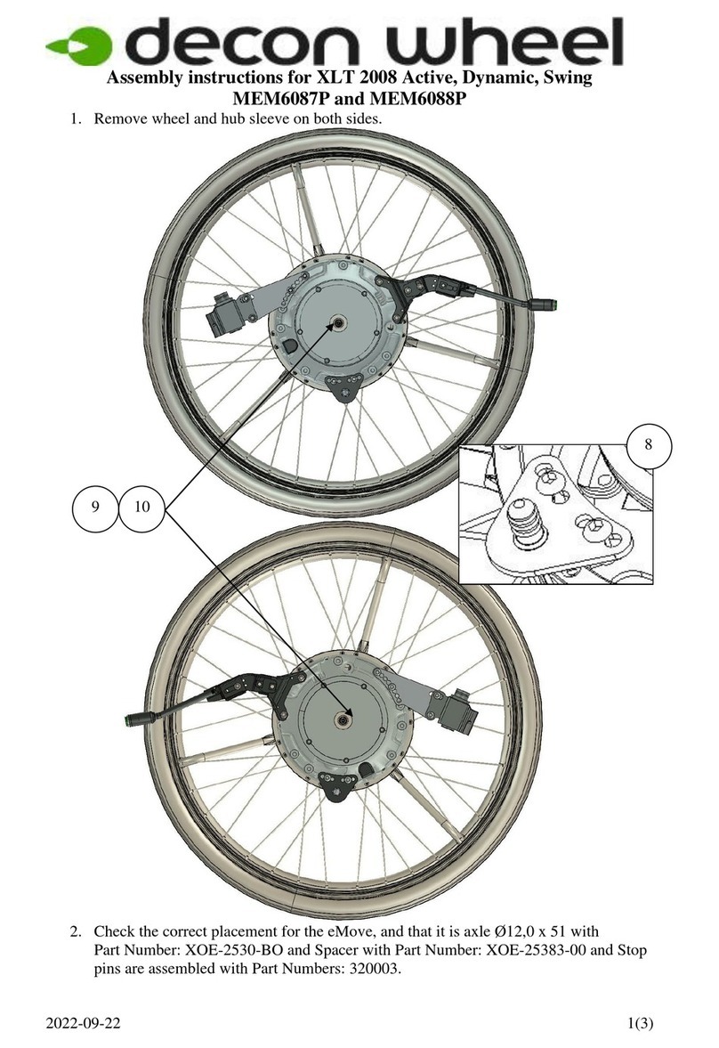 Decon wheel MEM6087P User manual