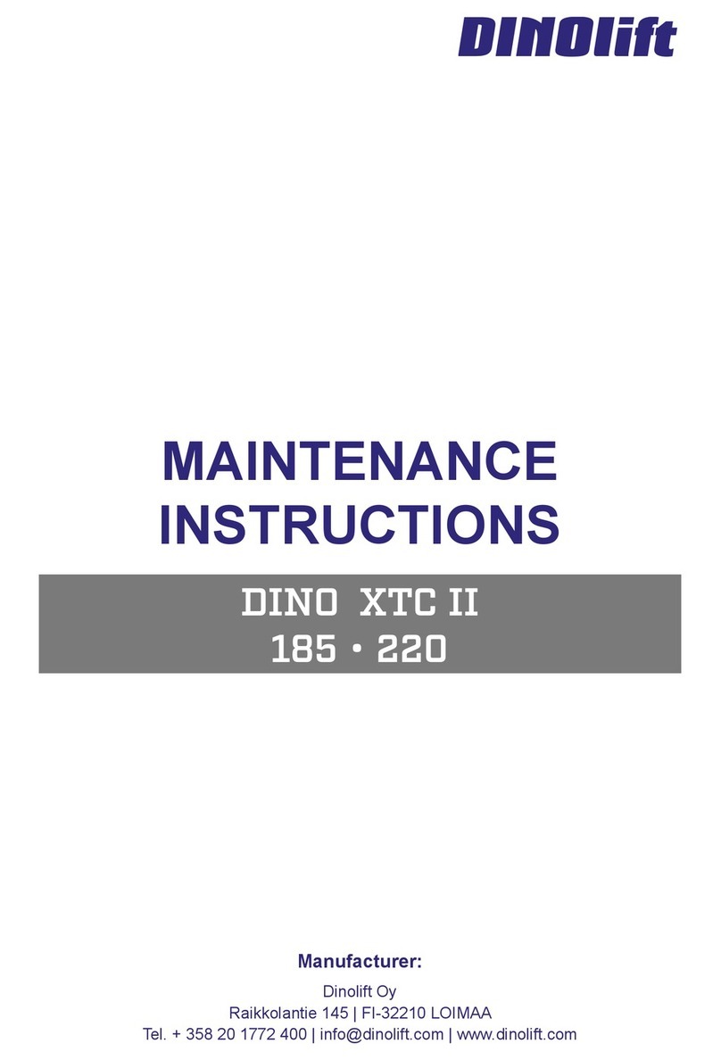Dino lift DINO 185XTC II Instruction and maintenance
