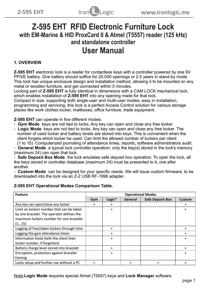 Iron logic Z-595 EHT user manual