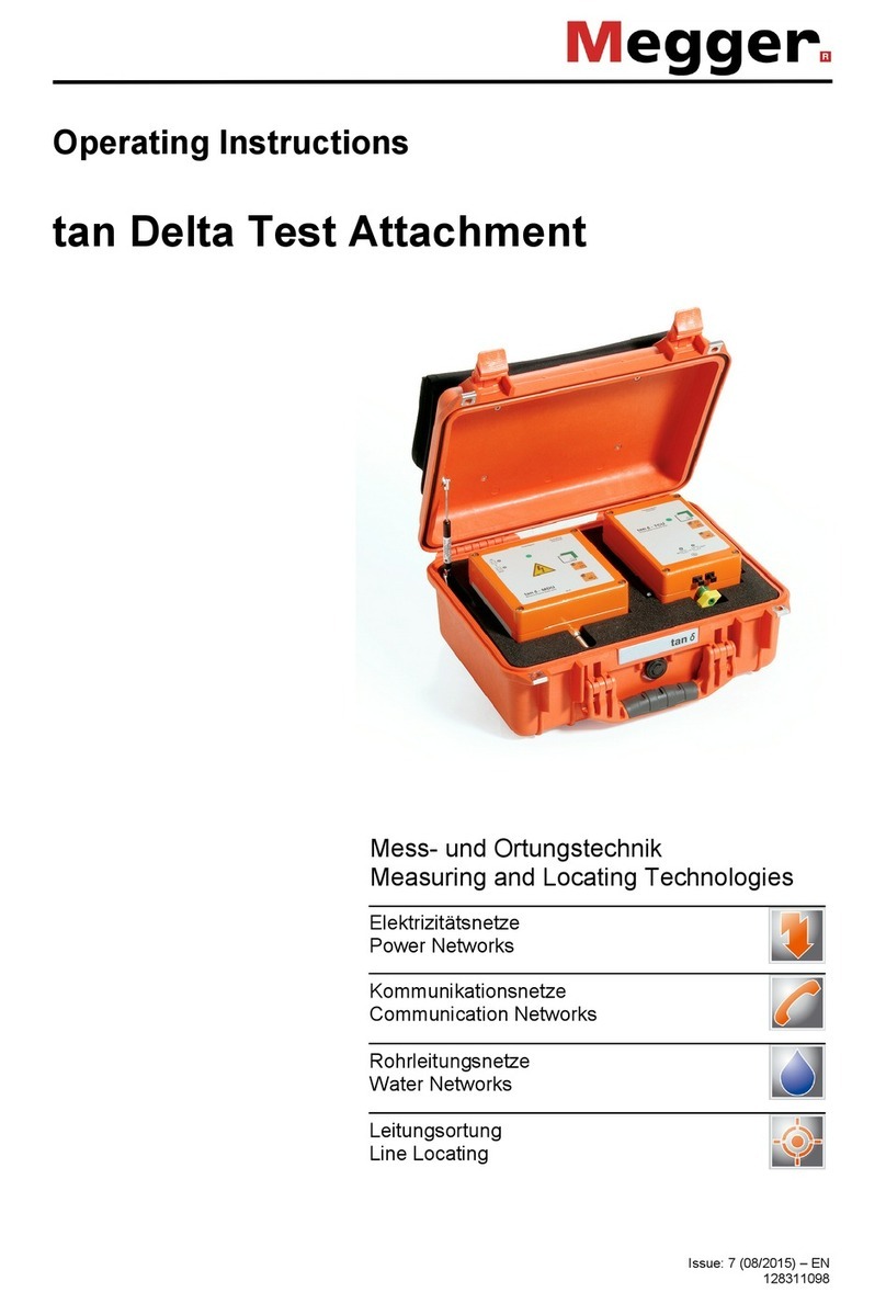 Megger tan Delta Test Attachment operating instructions