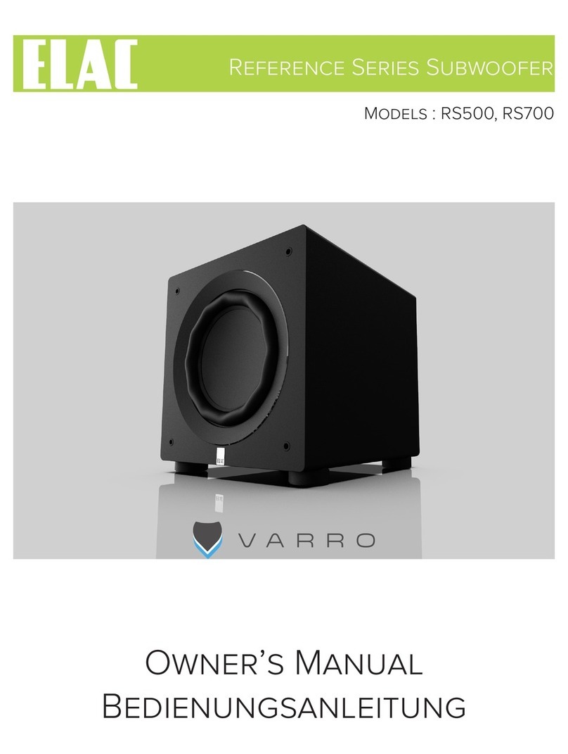 ELAC VARPO Reference Series owner's manual