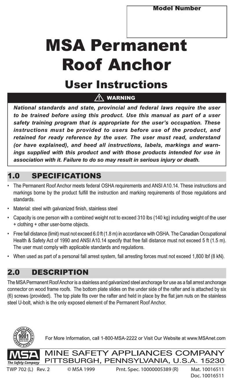 MSA 10016511 User manual
