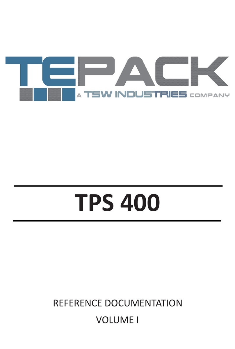 tsw TEPACK TPS 400 manual