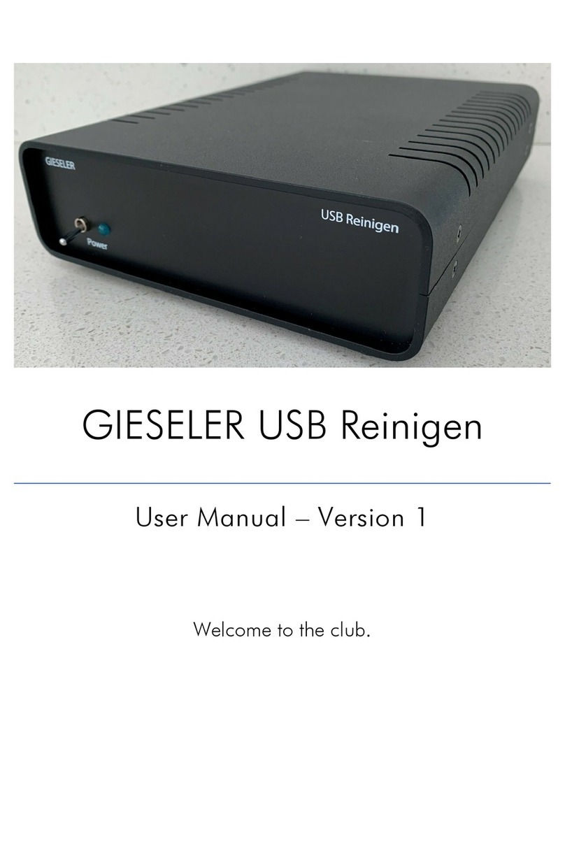 GIESELER USB Reinigen user manual