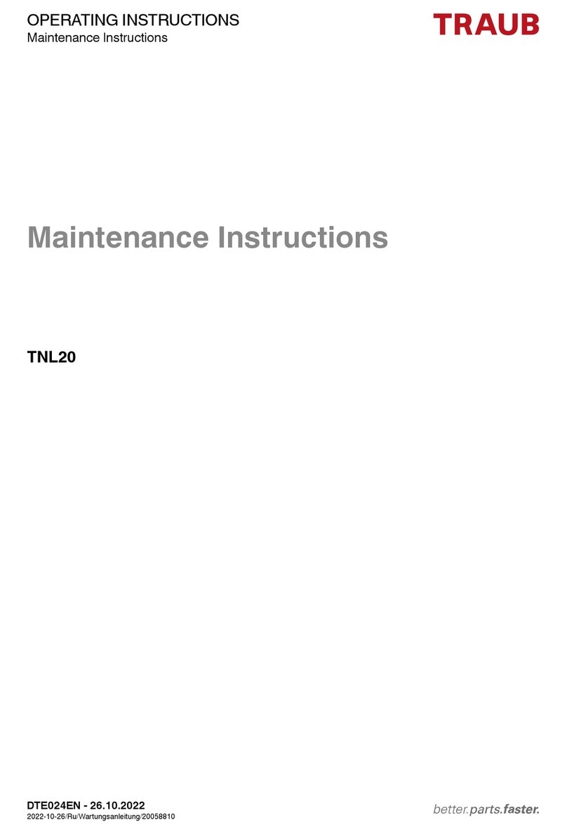 Traub TNL20 User manual