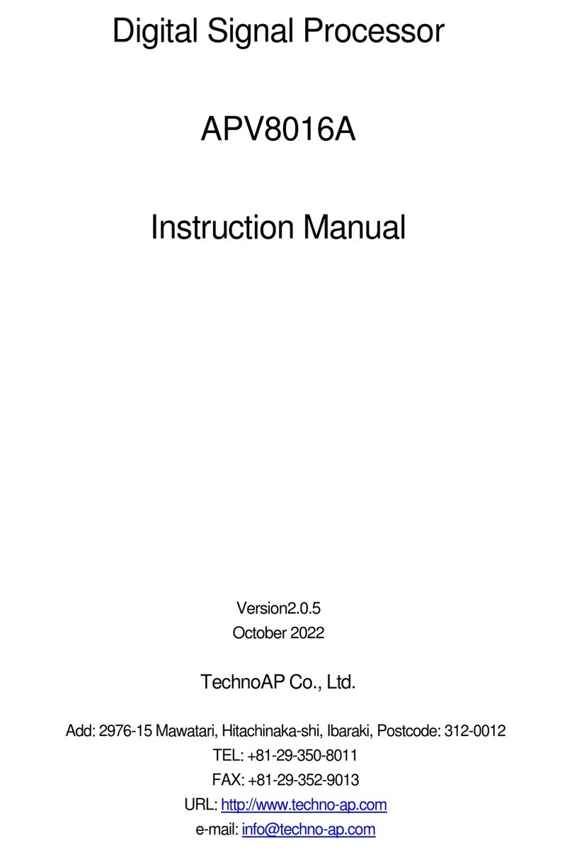 TechnoAP APV8016A instruction manual TechnoAP APV8016A instruction manual