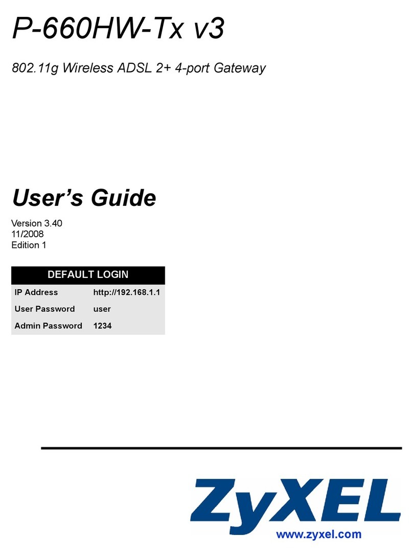 ZyXEL Communications P-660HW-Tx v3 Series User manual