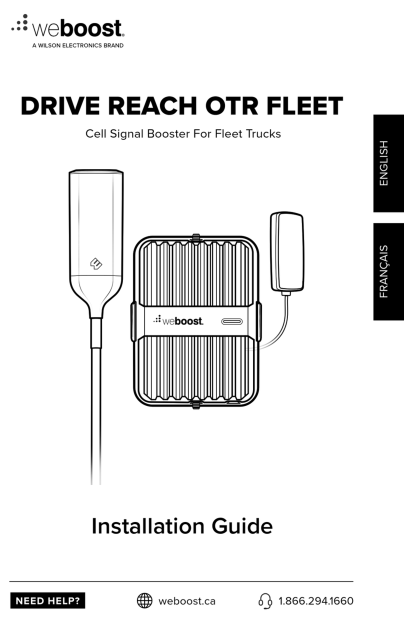 Wilson Electronics weboost DRIVE REACH OTR FLEET installation guide