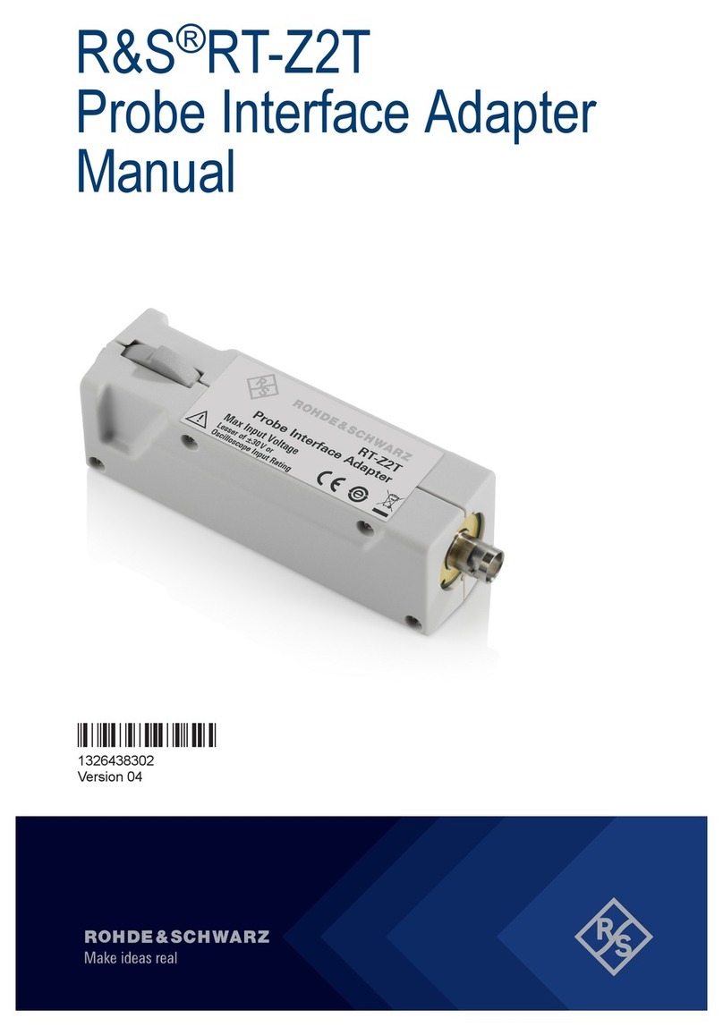 Rohde & Schwarz R&S RT-Z2T manual