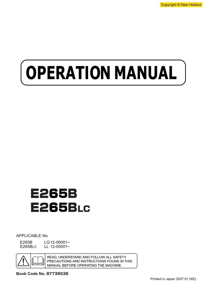 New Holland E265B Operation manual