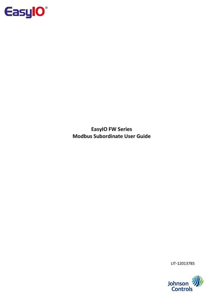 Johnson Controls EasyIO FW Series user guide
