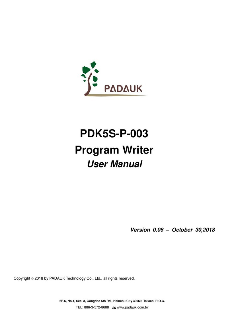 PADAUK PDK5S-P-003 user manual
