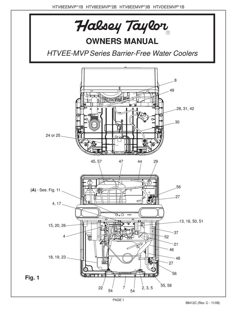 Halsey Taylor HTVEE-MVP Series owner's manual