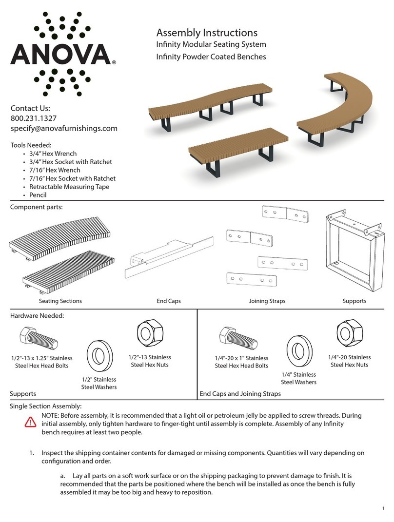 Anova Infinity Modular Seating System User manual