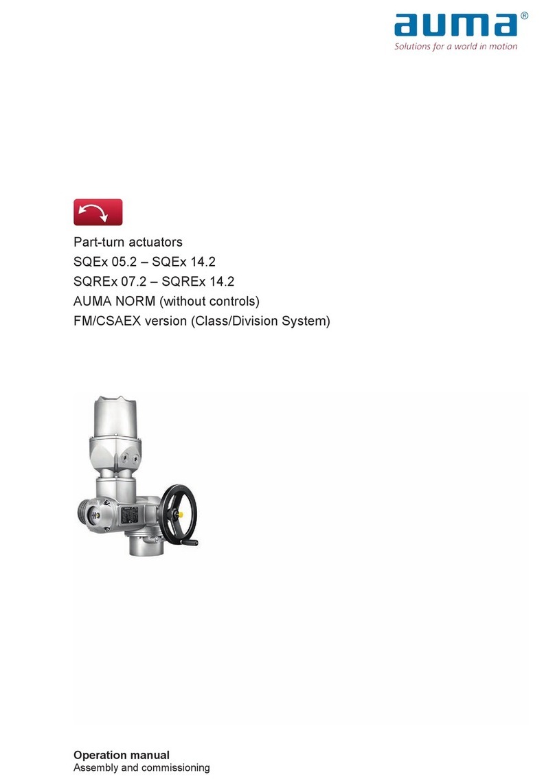AUMA SQEx 05.2 User manual