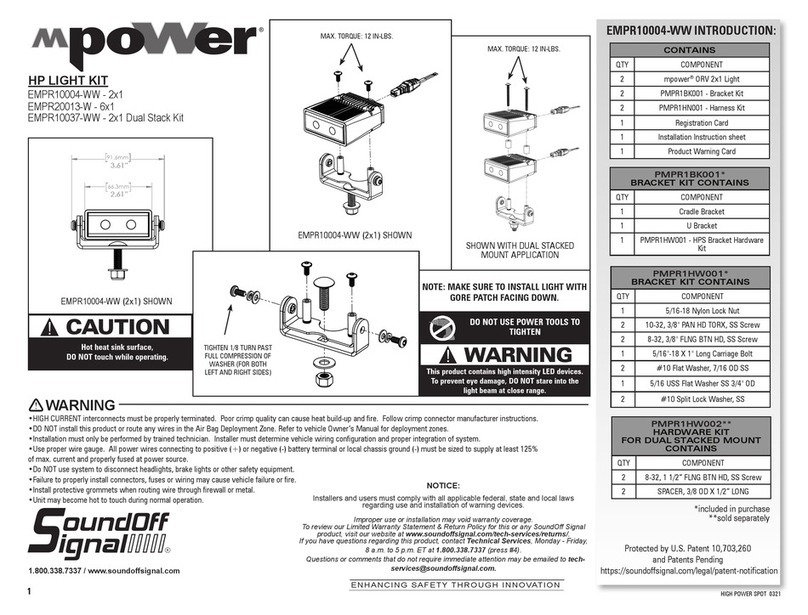 Soundoff Signal mPower EMPR10004-WW manual
