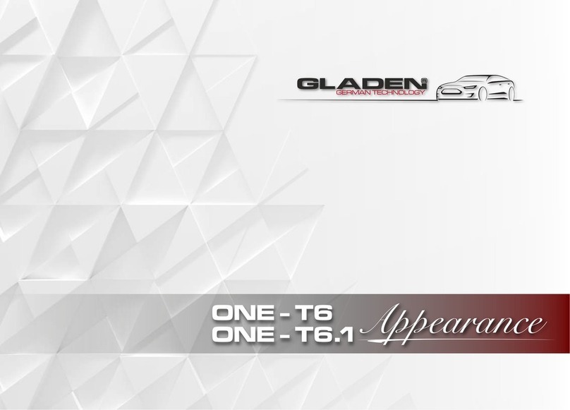 Gladen ONE-T6 Appearance manual