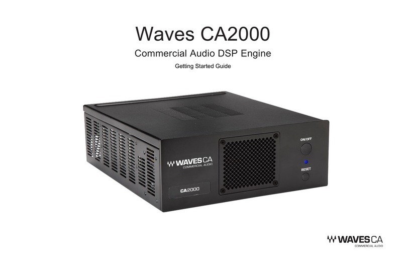 Waves CA2000 User manual Waves CA2000 User manual