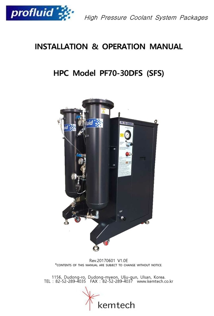 profluid PF70-30DFS Installation & operation manual