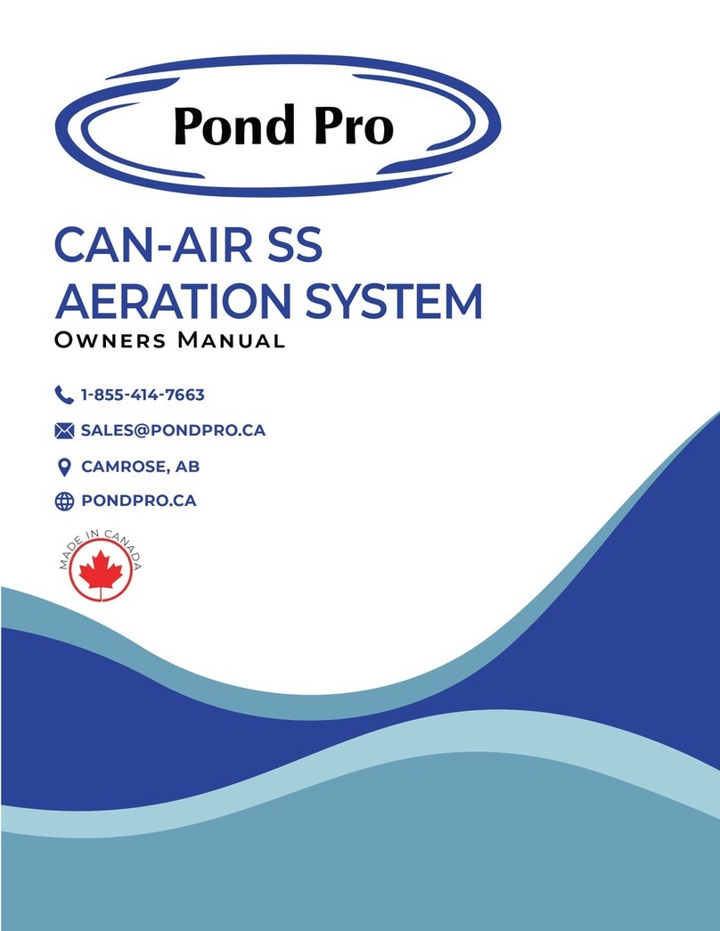 Pond Pro CAN-AIR SS owner's manual