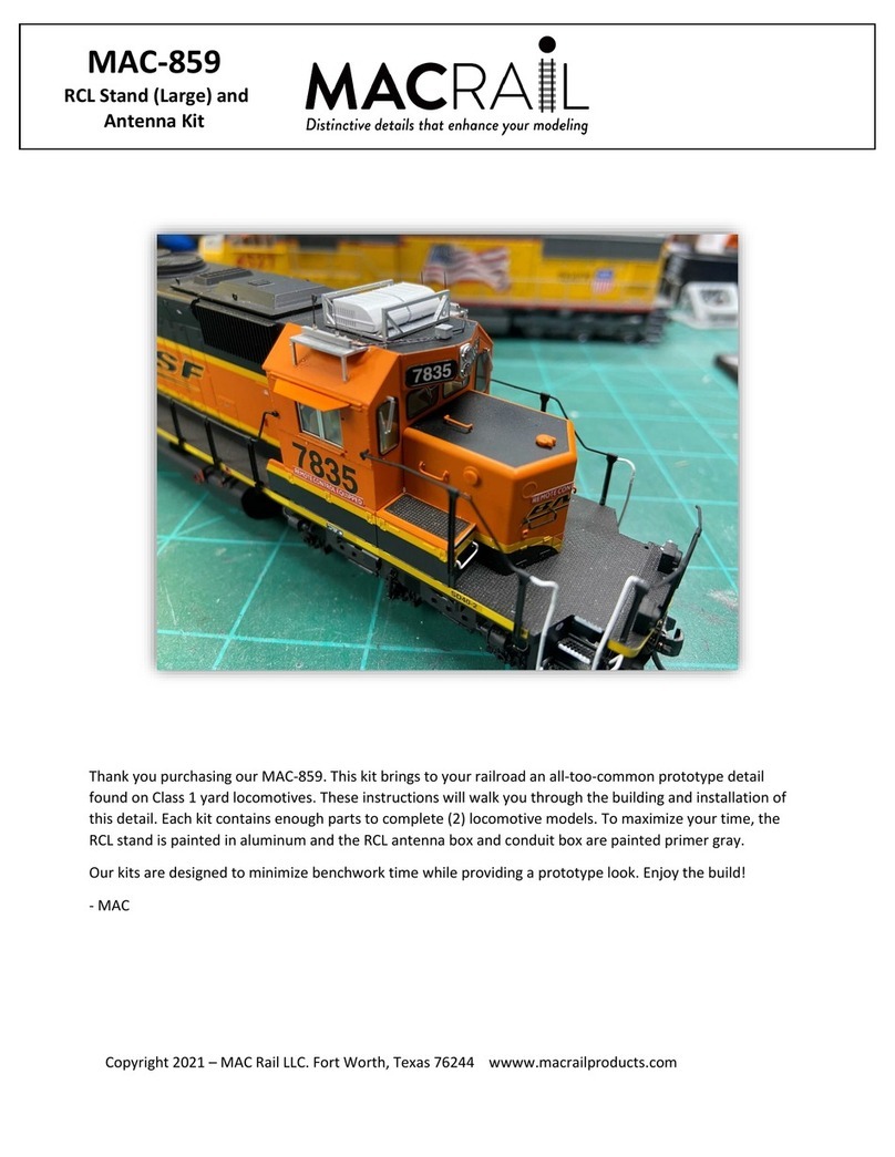 MAC Rail MAC-859 User manual