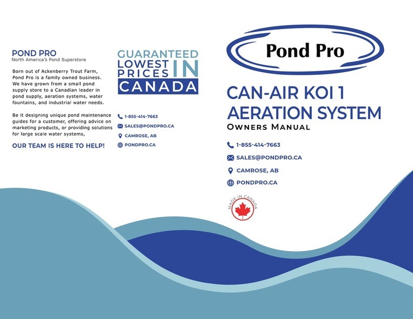 Pond Pro CAN-AIR KOI 1 owner's manual