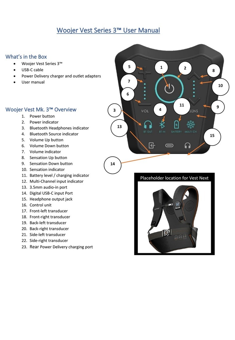 Woojer Vest 3 Series user manual