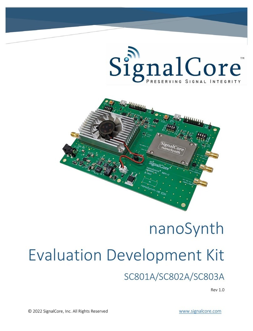SIGNALCORE nanoSynth SC801A User manual