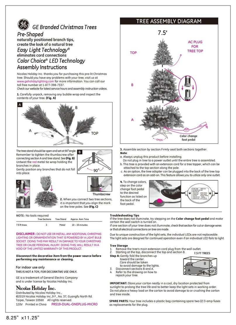 GE Just Cut Aspen Fir 19232 User manual