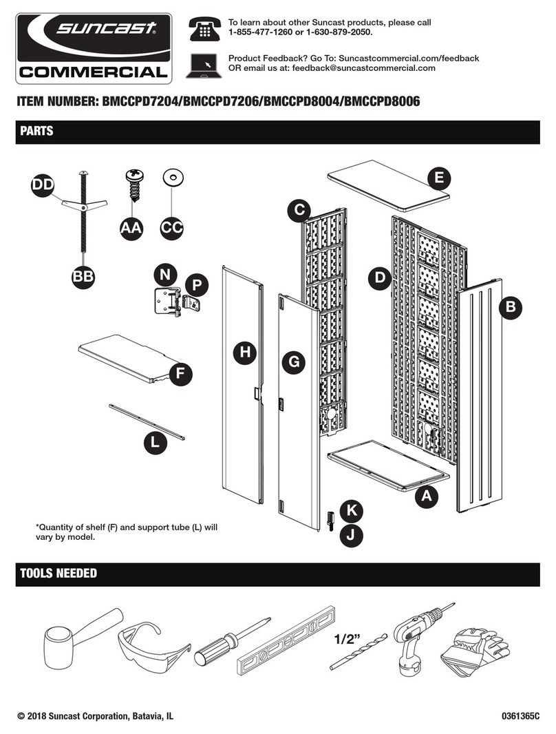 Suncast BMCCPD7204 quick start guide