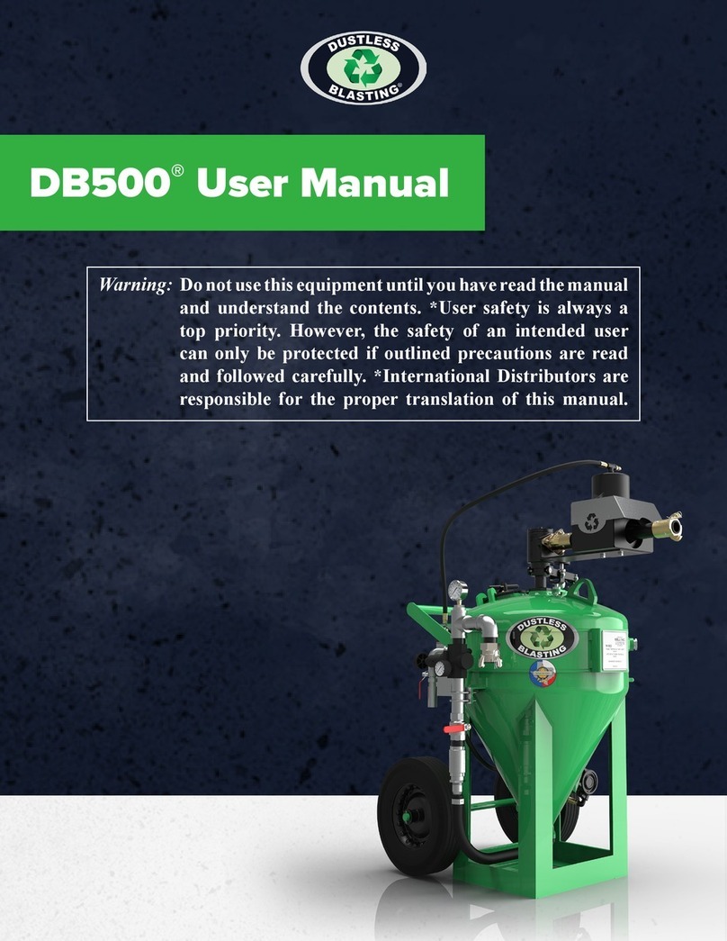 DUSTLESS BLASTING DB150 User manual