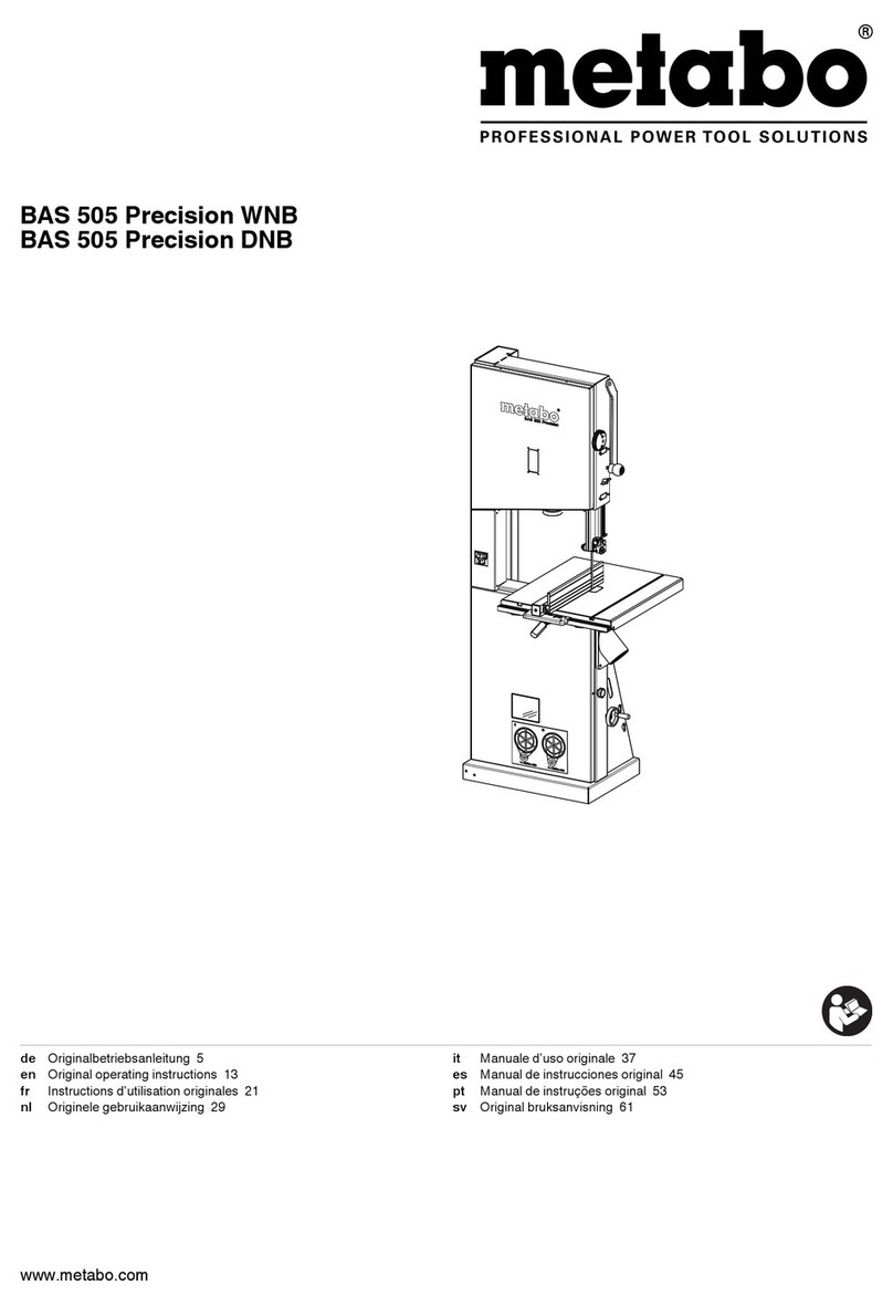 Metabo BAS 505 Precision Original operating instructions